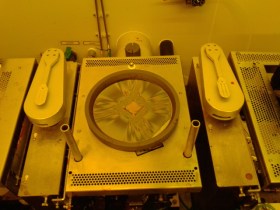 Wafer, warm and cozy, covered with photoresist