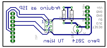 Arduino as ISP pcb