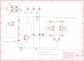 Chua's circuit schematic
